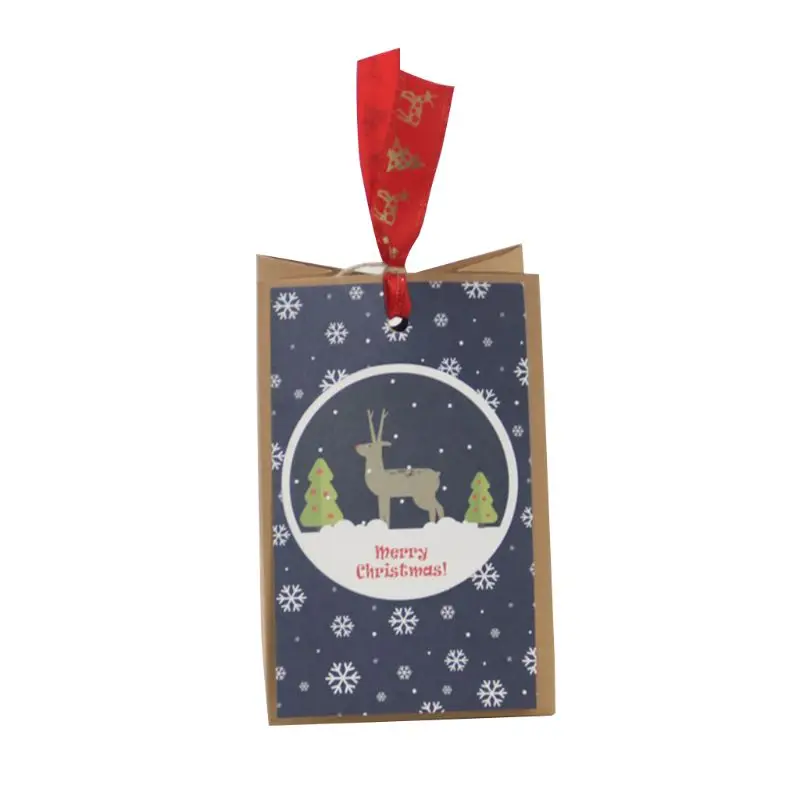 

12Pcs Christmas Gift Bags MediumPaper with Twine Handle Tag for Gift Giving