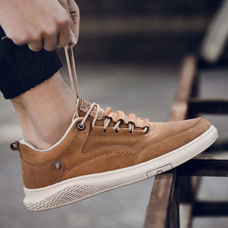 

2019 Spring Autumn Men Shoes Casual Male Adult Genuine Leather Flats Brand Walking Driver Quality Footwear Man Business Shoes