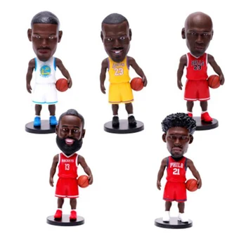 

2020 Hot-selling educational toys doll Five basketball stars Handmade ornaments James Durant Kobe doll