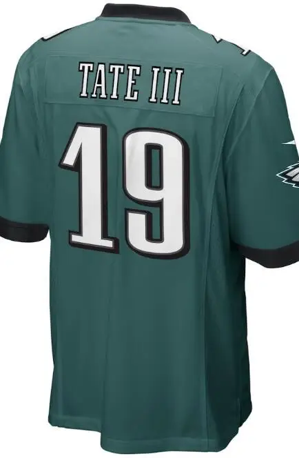 19 Golden Tate III JERSEY 20 Brian Dawkins 11 Carson Wentz 86 Zach Ertz 62 Jason Kelce американские футбольные майки