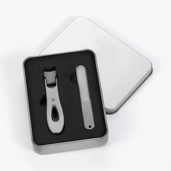 

BeautyBigBang two-piece portable manicure tool kit stainless steel nail clippers with nail file BBB2