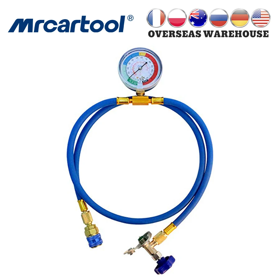 MR CARTOOL R134a измерительный шланг для хладагента A/C быстрая пара автомобильный