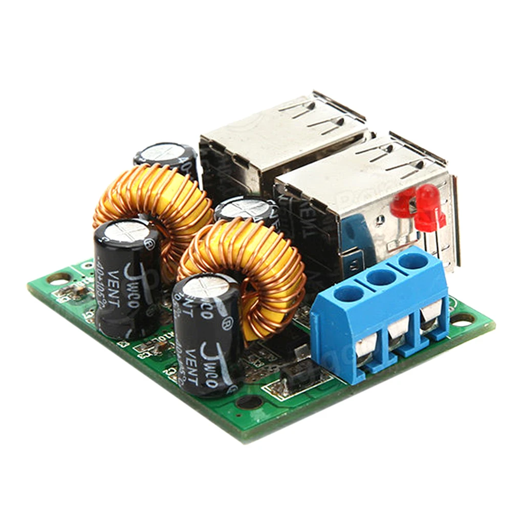 USB 12V 24V 36V To 5V понижающий модуль питания для MP5 gps телефона