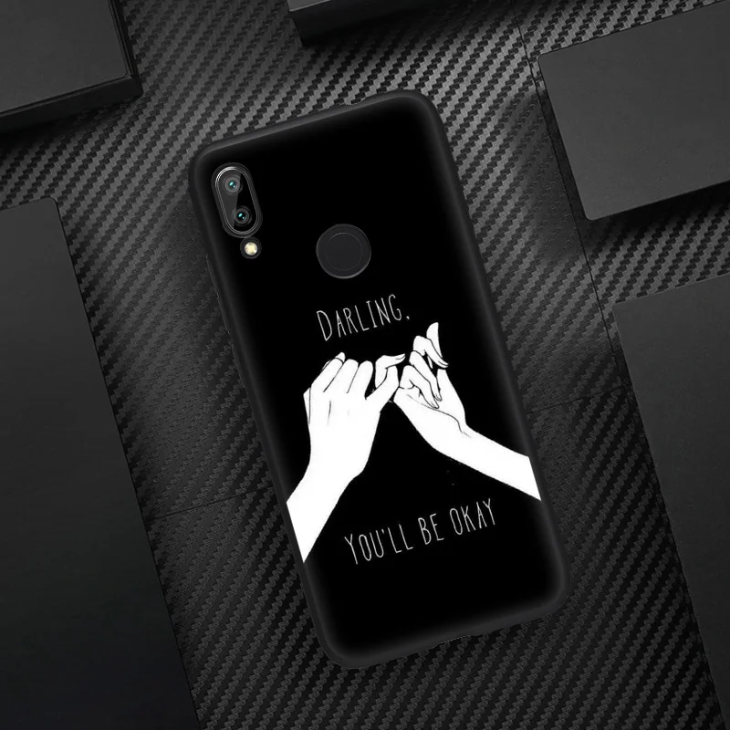 Чехол с рисунком эскиза для Redmi K20 Pro, полное покрытие, мягкий чехол из ТПУ для Redmi Note 7, задняя крышка для Xiaomi K 20 - Цвет: BK100119