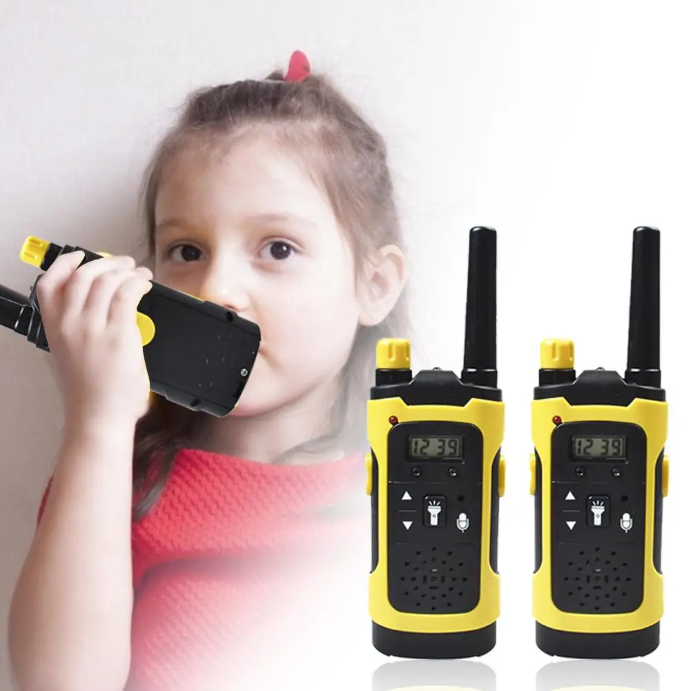 

2PCS Intelligent Walkie Talkies With LCD Display Clear Sound Waterproof Parent-Child Interaction Kid Pretend Toy #1