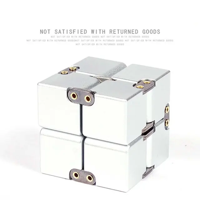 New 2022 Magic Cube Aluminium Cube Toys Premium Metal Deformation Magical Anti-stress relief Cube Stress Reliever for Anxiety 5
