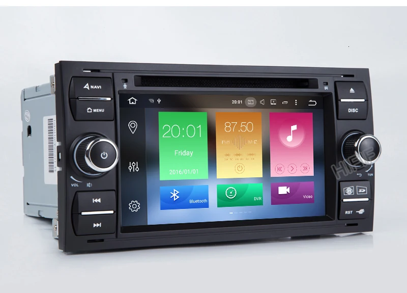 Discount IPS Car Multimedia Player GPS Android 9 2 Din For Ford/Mondeo/Focus/Transit/C-MAX Auto Radio Bluetooth DVR Autoradio DSP DVD DVR 6