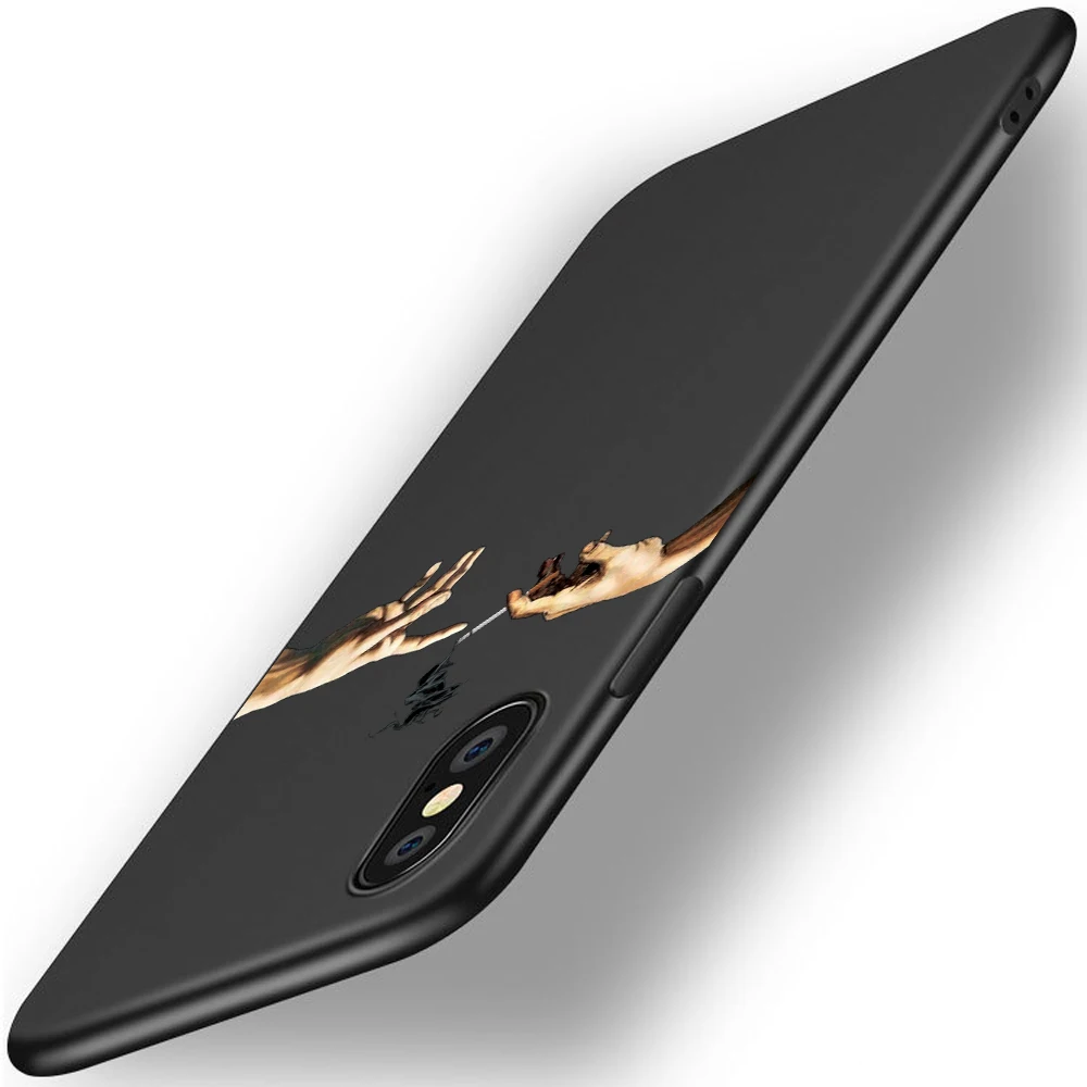 Модный мягкий силиконовый чехол для iPhone 6 11 Pro 8 8Plus X XS Max 7 7Plus 5S