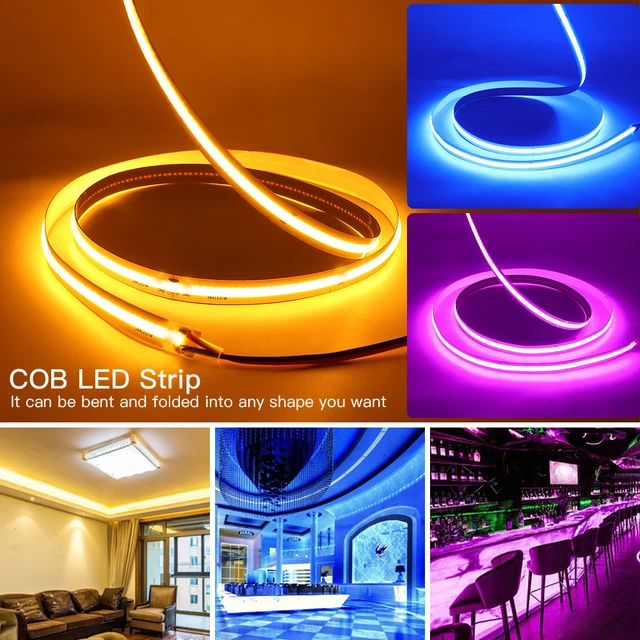 Striscia LED COB 5V Super Luminosa - 4m Bianco Freddo Per Interni - Foto 5