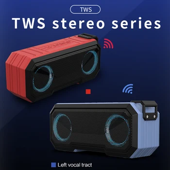 

3000MAH Portable Bluetooth Speaker With Dual Driver Loudspeaker,12 Hours Playtime,HD Audio Subwoofer Wireless Speakers With Mic