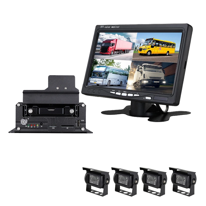 Новый 4-канальный Гибридный Мобильный DVR Поддержка 4 ТБ HDD 512 GB sd-карта 3G 4G WIFI GPS G-SENSOR ультразвуковой датчик топлива Новый 4-канальный Гибридный Мобильный DVR Поддержка 4 ТБ HDD 512 GB sd-карта 3G 4G WIFI GPS G-SENSOR ультразвуковой датчик топлива