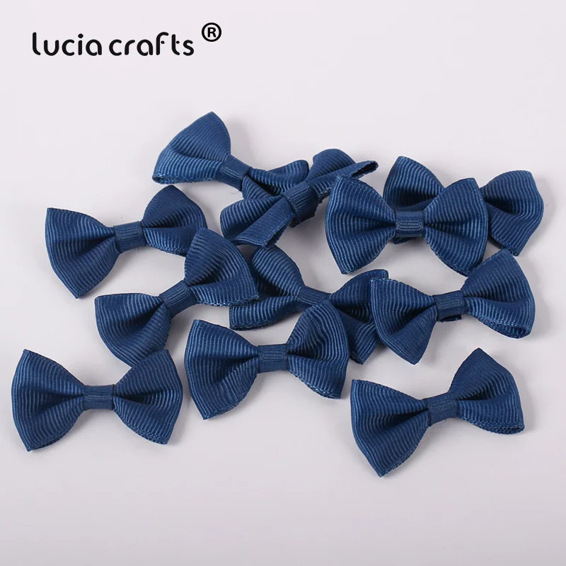 royal blue 12pcs Lucia crafts, 3,5*2 см, разноцветные, Grossgrain, банты для девочек, бутик, мини-бант для волос, головной убор, сделай сам, одежда для рукоделия, 12 шт./24 шт., B0910 - Цвет: royal blue 12pcs