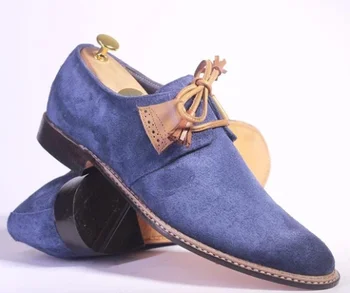 

Men Shoes Low Heel Fringe Shoes Dress Shoes Brogue Shoes Spring Ankle Boots Vintage Classic Male Casual YK081