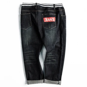 

2020 Youth Fat Increase Men's Stretch Denim Pants Loose Straight Pants Men