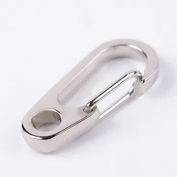 Günstige Keychins Schlüsselring Mini Karabiner Frühling Clips Frühling Clips Haken Überleben Werkzeug