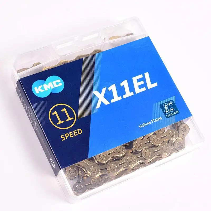 Цепь KMC 6 7 8 9 10 11 скоростей X11EL X10 X11 с титановым золотом и серебром для mtb дорожного