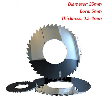 

25x5mm Tungsten Steel Face Milling Cutter, 25x5mmx40T Solid Tungsten Carbide Circular Saw Blades Cut Stainless Steel (0.2-4mm)