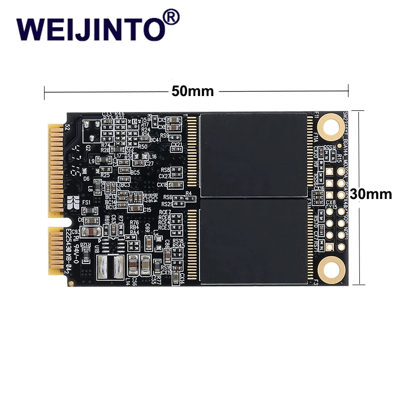 Твердотельный накопитель WEIJINTO mSATA SSD 64 ГБ 120 128 240 256 Гб sata3 III Mini SATA для сервера