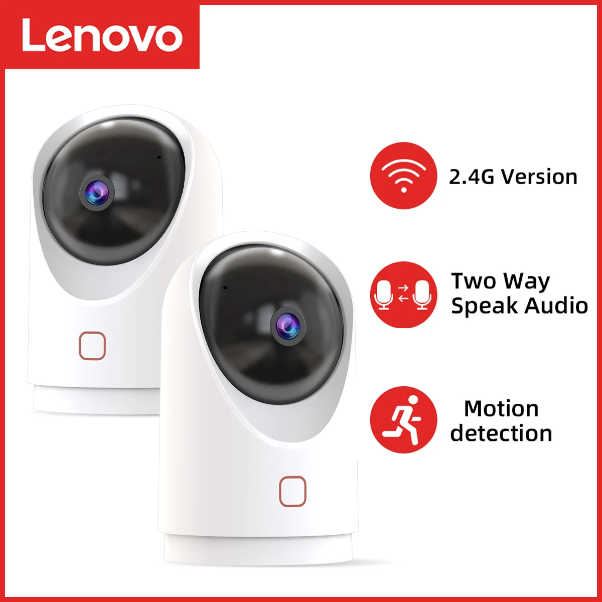 IP-камера Lenovo 1080P с поддержкой Wi-Fi для системы видеонаблюдения | Безопасность и
