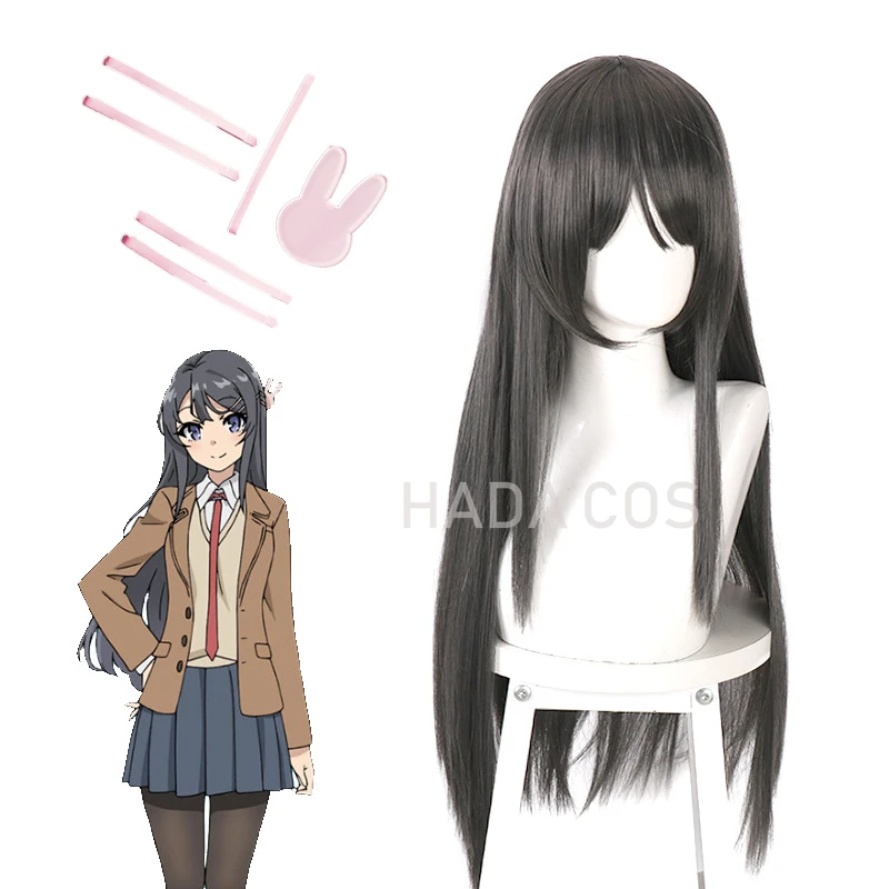 Парики для косплея Sakurajima Mai мошенник не мечтает о кролике девушка Senpai