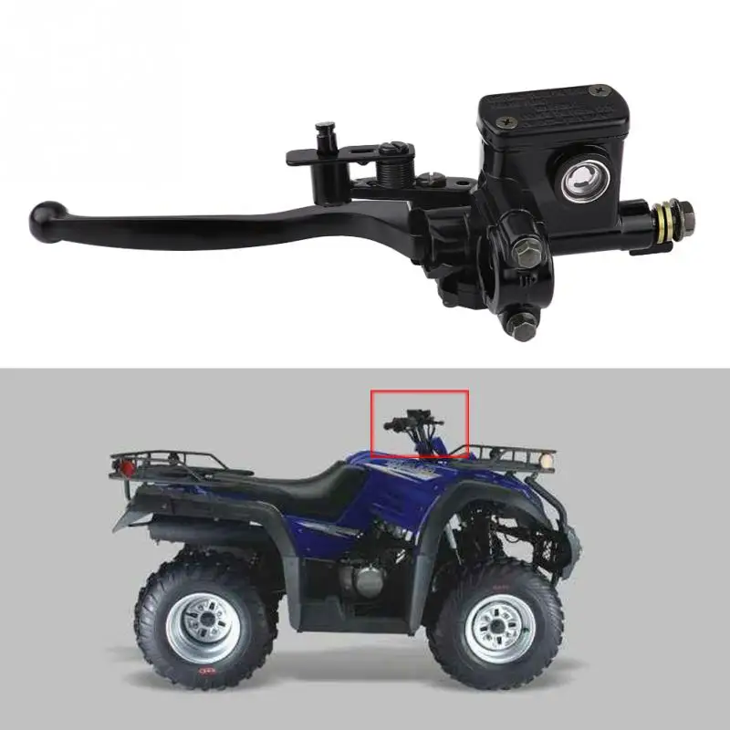 7/8" 22mm Front Left Brake Clutch Master Cylinder Lever Pump for 50cc 110cc 150cc Quad Bike ATV Aluminum Alloy Motorcycle Parts