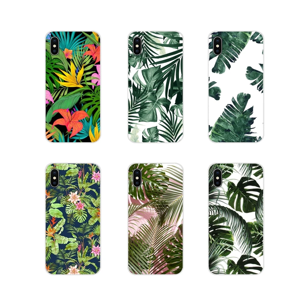 Case Cover Tropical Plant Banana Tree Leaves Flower For Samsung Galaxy S3 S4 S5 Mini S6 S7 Edge S8 S9 S10 Lite Plus Note 4 5 8 9 | Мобильные