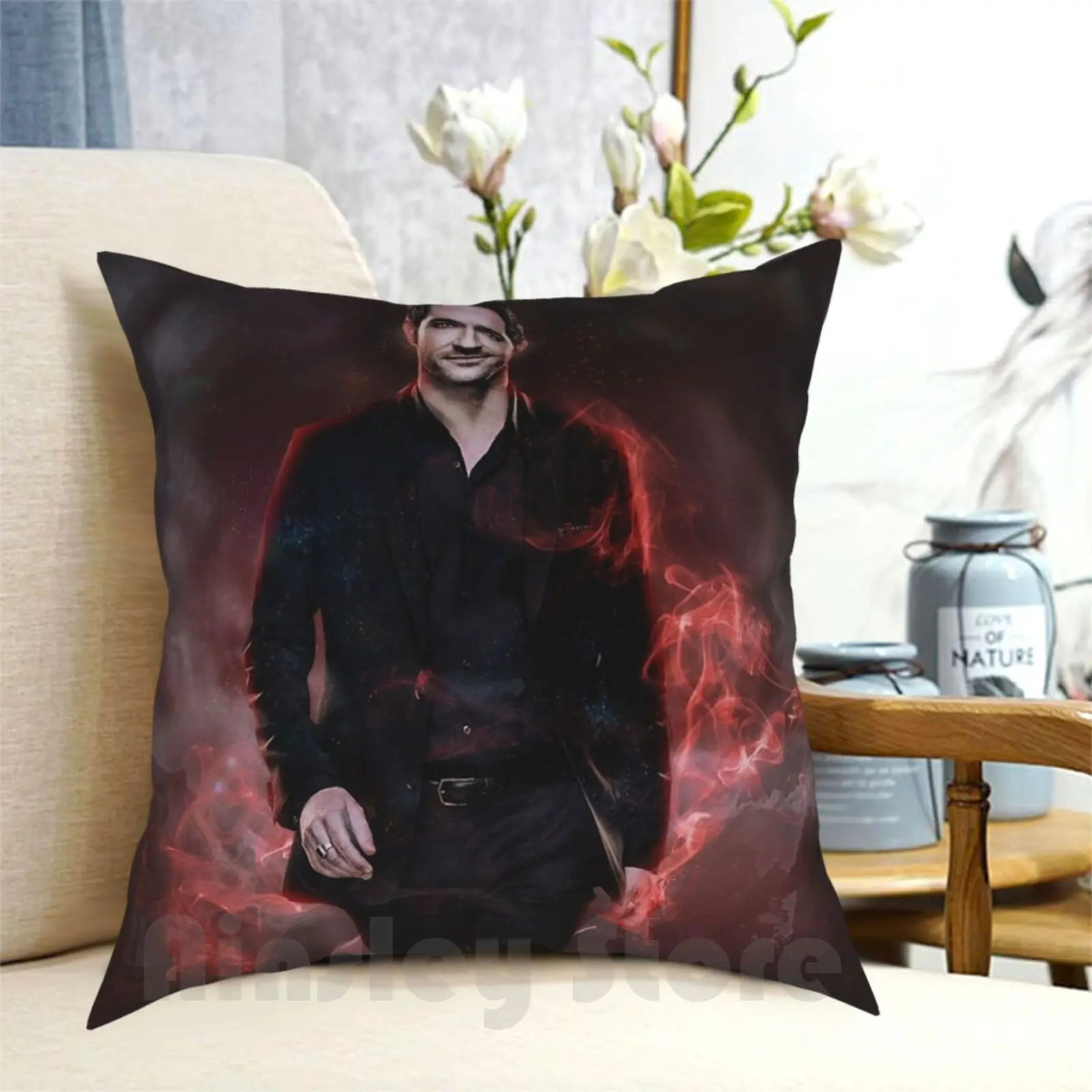 

Подушка Lucifer в Hell, домашняя мягкая декоративная подушка с рисунком, Мужская Подушка Lucifer, серия Tv Fox, детектив Decker Star