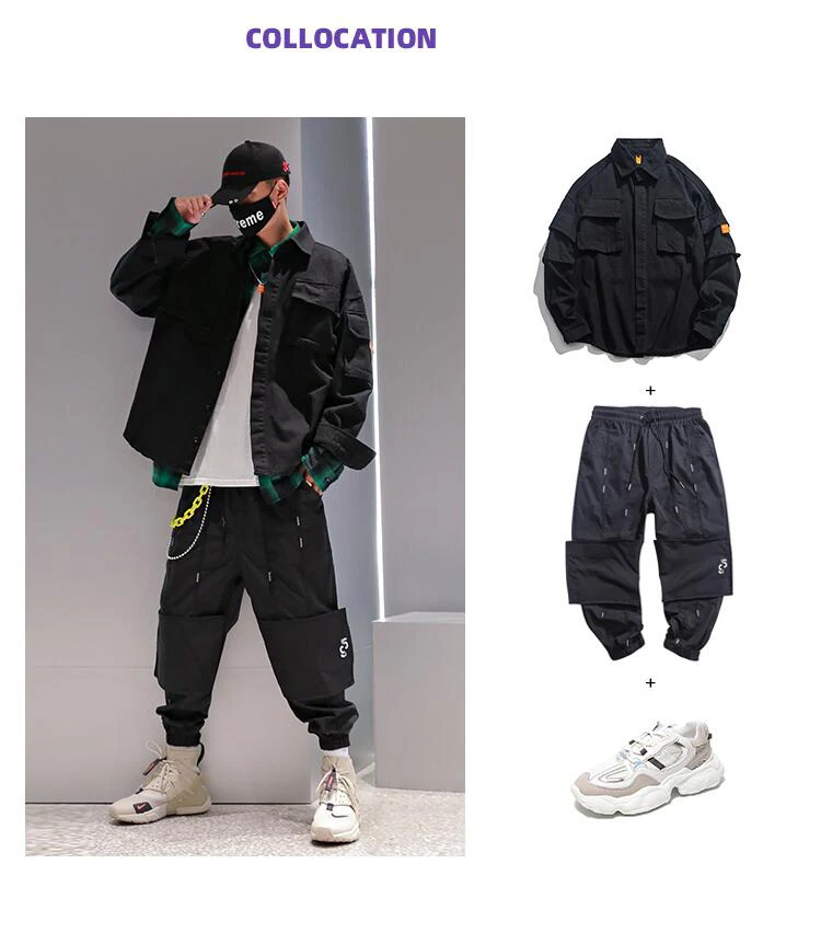 Golomise мужская повседневная куртка в стиле сафари, модное Свободное пальто в стиле хип-хоп с принтом