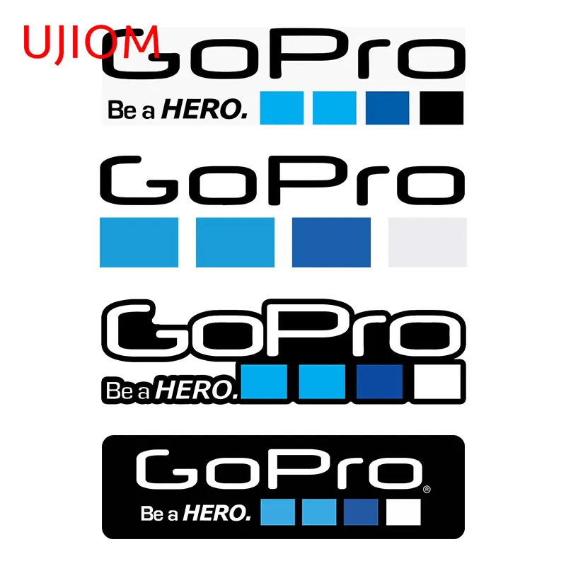 UJIOM 13cm Auto Wall Stickers for Go Pro be a Hero Graphics Home Living Room Waterproof Decals Camera Laptop Car Decoration | Дом и сад