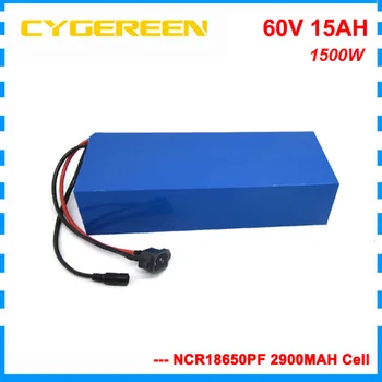 

60 V Lithium ion battery 60V 15AH 1500W electric bike battery 60V 14.5AH batteries NCR18650PF 2900mah cell 30A BMS 2A Charger