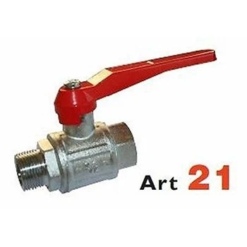 

21 Valvola a sfera a passaggio totale tipo pesante M x F 1 1/4" RASTELLI