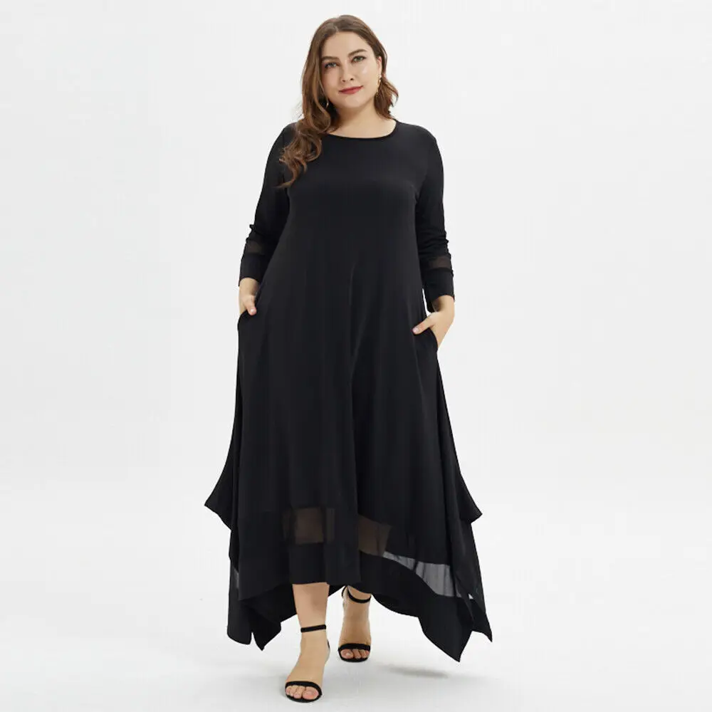 

Pluse Size A-line Dubai Kaftan Dress Muslim Abaya Women Arabic Net Turkey Islam Prayer Caftan Marocain Dresses Islamic Clothing