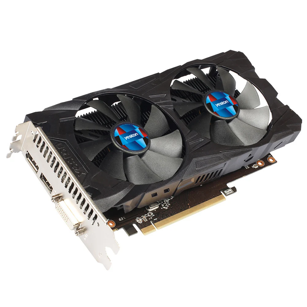 Yeston Rx560D 4 ГБ Gddr5 Pci Express 3,0 Directx12 видеокарта игровая внешняя видеокарта 128bit для настольного компьютера