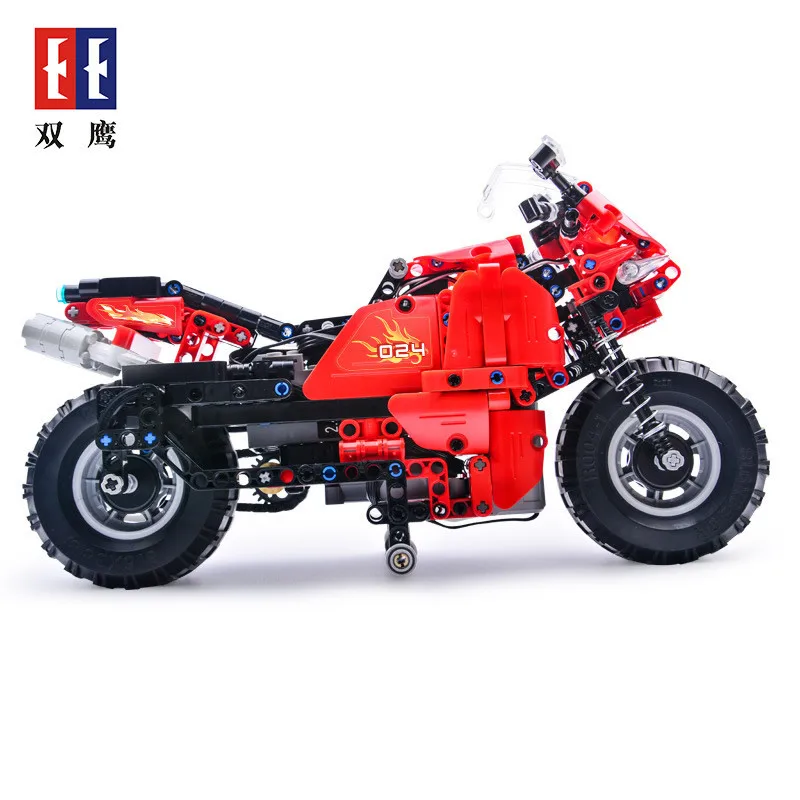 

DIY CaDA 484PCS Building Blocks City RC Car Track Motorcycle C51024W Technic Vehicle Series Bricks Educational Toy for Boys