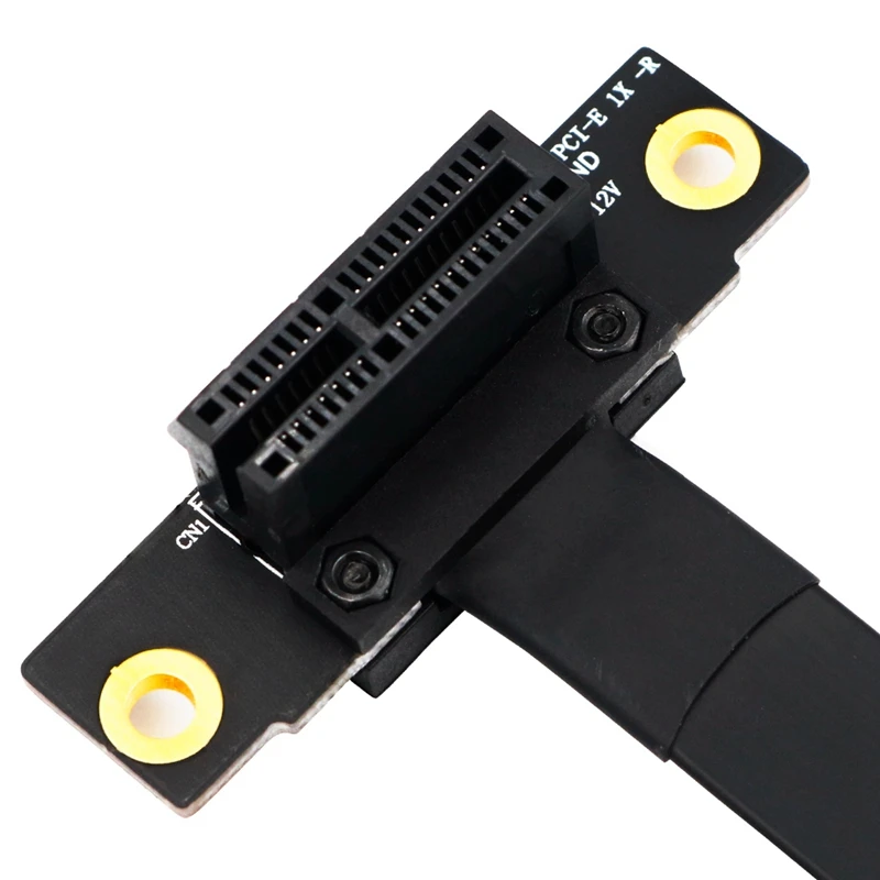 90 градусов Pci-E Pci Express 1X до 1X слот Riser Card конвертер удлинитель лента адаптер удлинитель Pci-E X1 позолоченный Fo