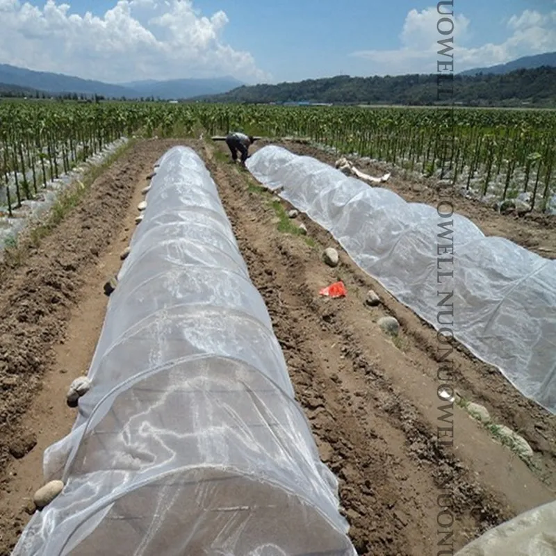 곤충망 메쉬 1,6 x 9m - 야채 재배 커버 정원 분야 과일 그물 야외 농업 해충 방제