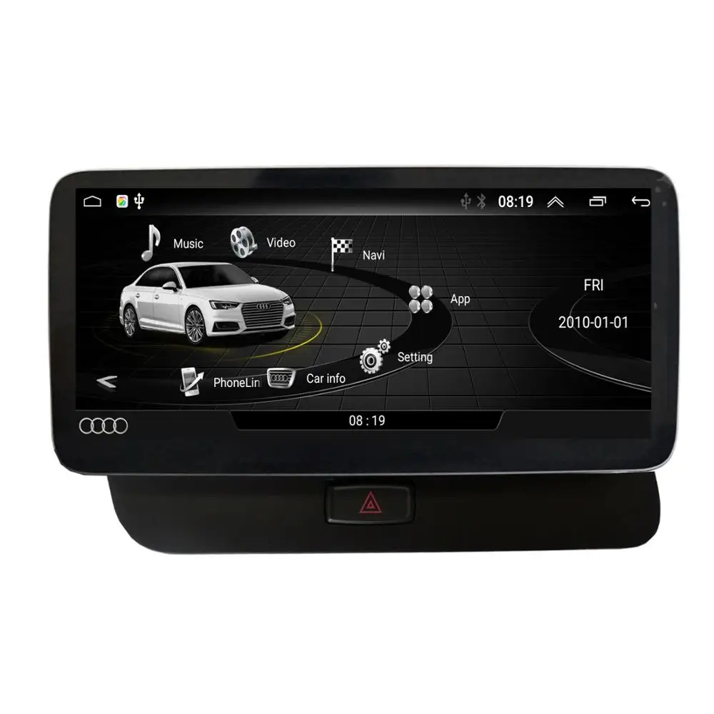 Clearance HFCYJIA 10.25" IPS Touch Android 8.1 System Car GPS Navi Screen For Audi Q5 S5 2009-2017 BT SWC WIFI 4G Phonelink 2+32GB Google 1