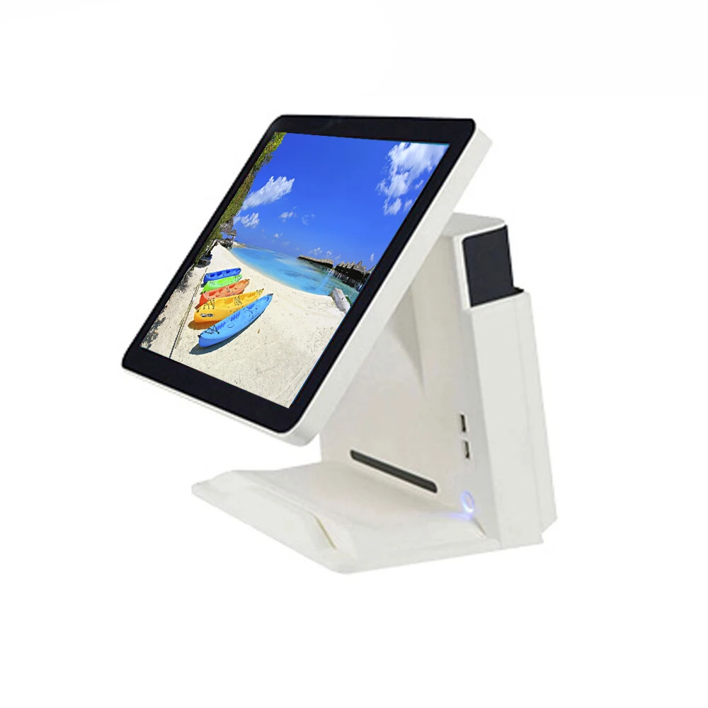 

Компьютер ПК windows 15-дюймовый сенсорный экран pos-система Настольный pos все в одном pos-терминал кассовый аппарат