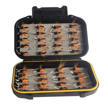 

40pcs/lot Fishing Flies Fly Fishing Lure Wet Insects Flies Fishing Bait Beautiful Natural Vivid Design Hand-tied
