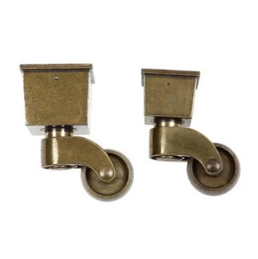 4pcs Antique Bronze Vintage Furniture Casters Mute Pulley Universal