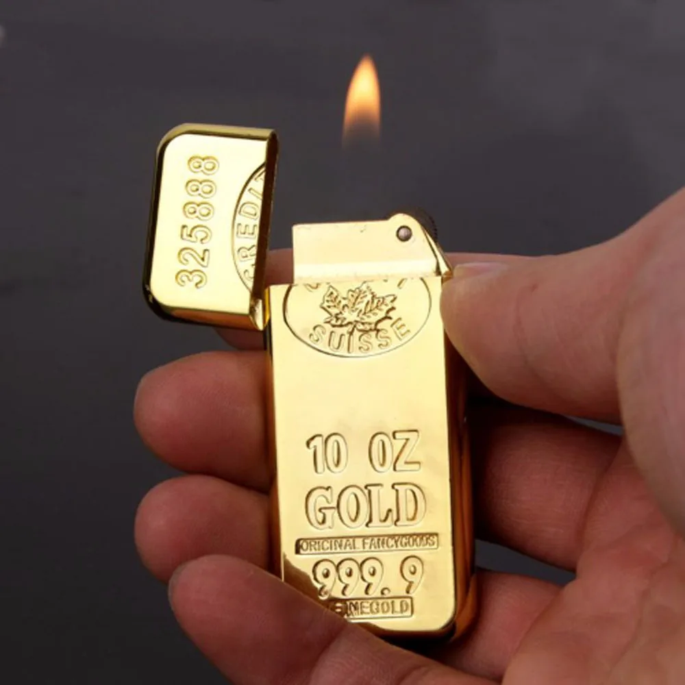 Зажигалка 200 шт, золотая зажигалка
