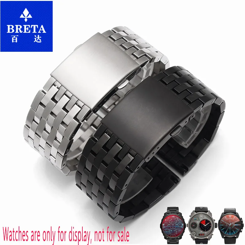 Ремешок для часов BRETA из нержавеющей стали 24 26 28 30 мм Diesel DZ4316 DZ7395 DZ7305 мужской