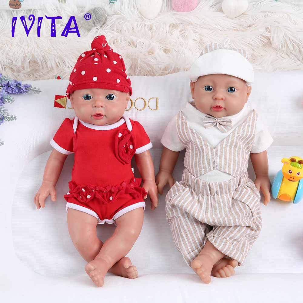 IVITA WB1503 41 см Популярные Полностью силиконовые куклы для новорожденных