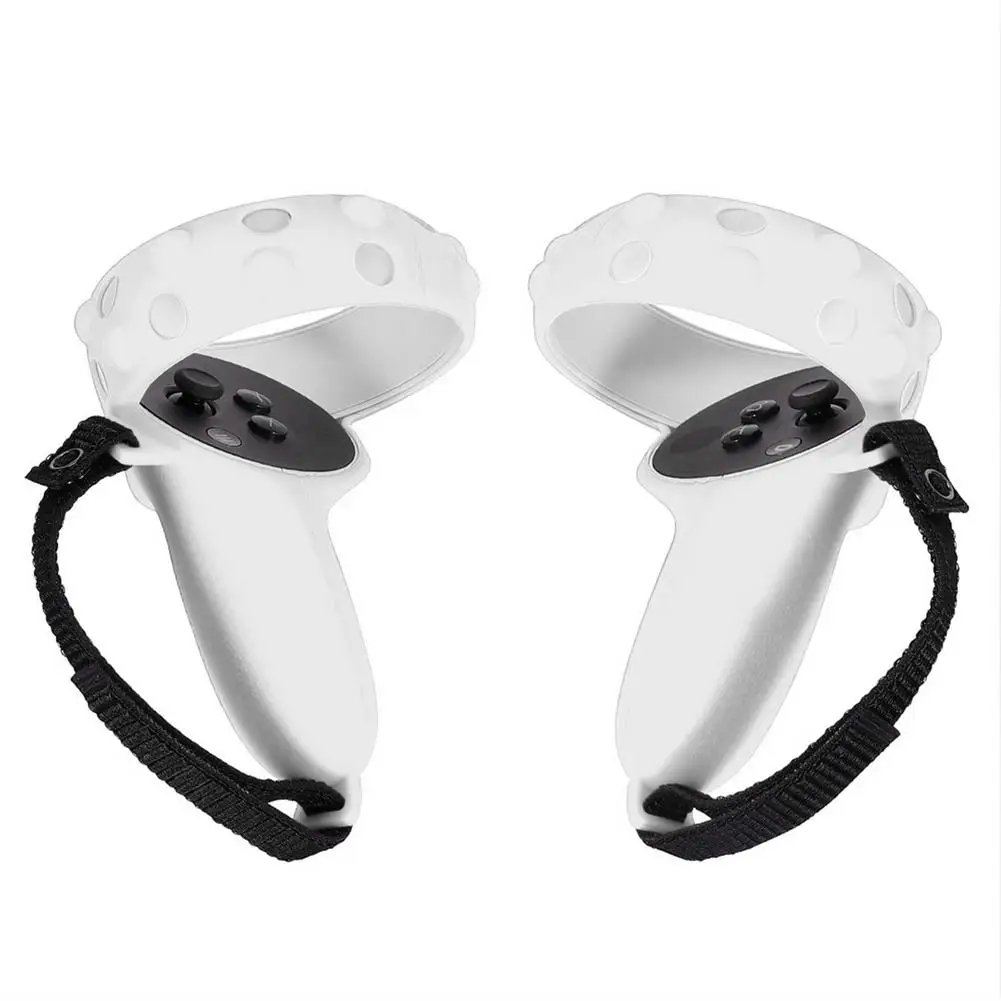 VR Accessories Controller Silicone Grip Protective Cover For Oculus Quest 2 VR Touch Controller Case With Knuckle Strap Handle		VR Accessories Controller Silicone Grip Protective Cover For Oculus Quest 2 VR Touch Controller Case With Knuckle Strap Handle 