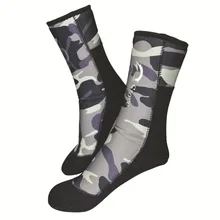 Носки для дайвинга мужские 5 мм неопреновые носки для Гидрокостюма серфинг Подводное Плавание Пляжные Носки-плавники камуфляжные ботинки для подводной охоты