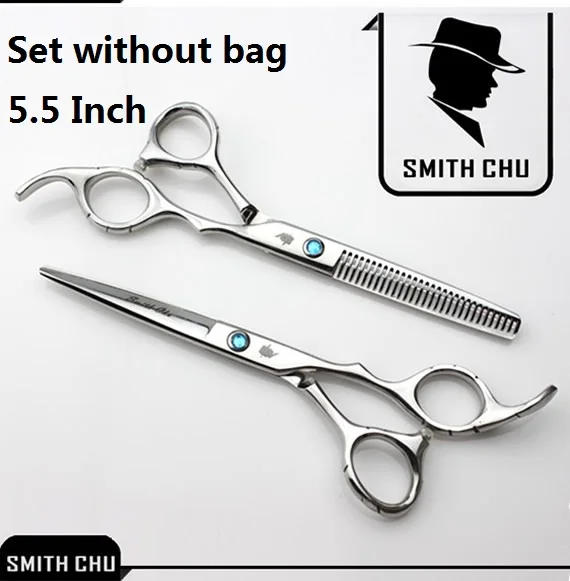 LZS0006 55 no bag 6," Парикмахерские ножницы SMITH CHU ножницы для стрижки волос филировочные ножницы Япония 440c Профессиональные парикмахерские наборы Tesoura LZS0003 - Цвет: LZS0006 55 no bag