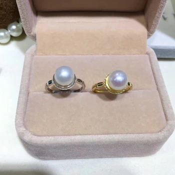 

Charm Exquisite 925 Sterling Silver Adjustable Ring Settings Findings Mountings Parts for Oyster Pearl Corals Jade Beads Stones