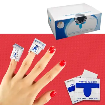 

100pcs/set White Nail Degreaser Gel Polish Remover Nails Wipes Napkins for Manicure Nail Art UV Gel Remover
