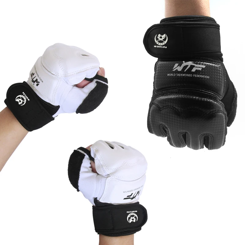 

Black White Fighting MMA Boxing Sports Leather Gloves Tiger Muay Thai Fight Box Mma Gloves Boxing Sanda Boxing Glove Pads Mma