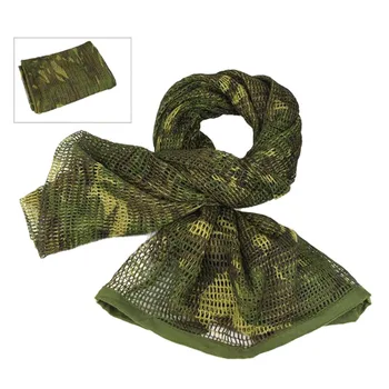 

Tactical Camouflage Mesh Scarf Military Men US Army Soldier Breathable hunting Scarves Conceal Shawl Sniper Face Veil Scarf
